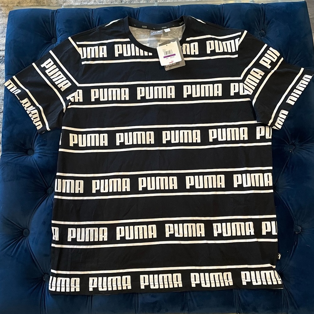 black and white Men’s Puma XXL T-shirt